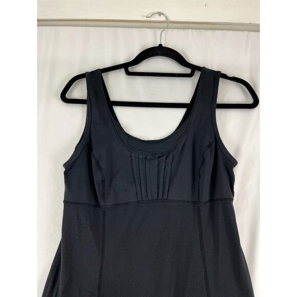 Lululemon Black Pleated Tank Top w/ Waist Drawstring size 8 - Picture 4 of 12